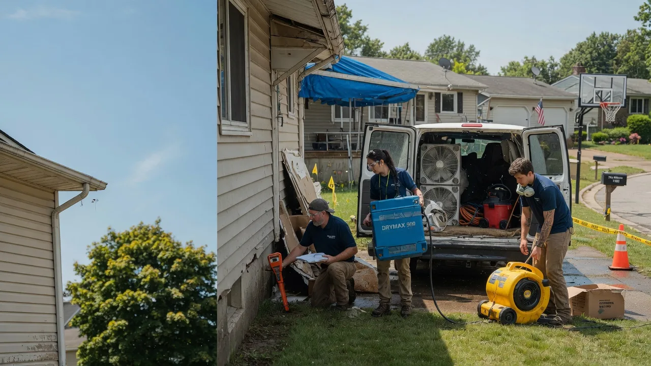 Ceiling Leak Cleanup in Manchester, IL near me