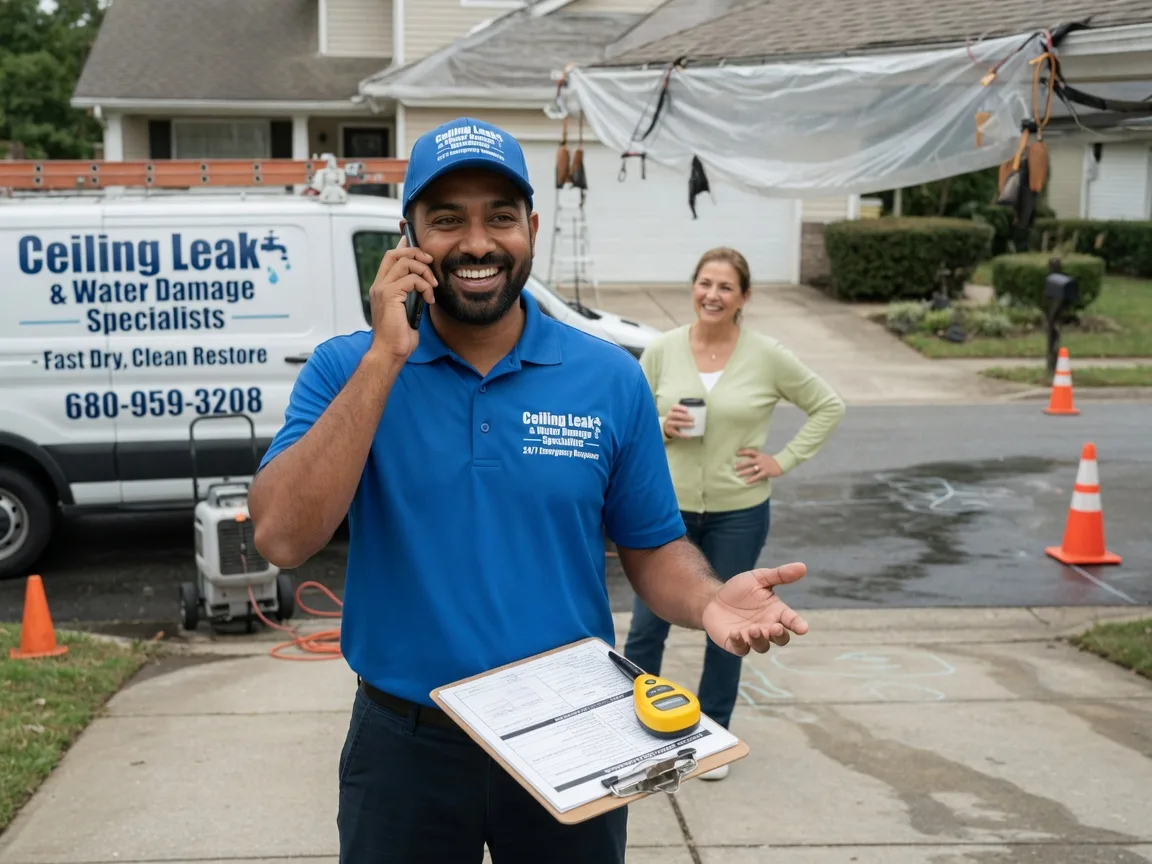 Ceiling Leak Cleanup Manchester, IL FAQs